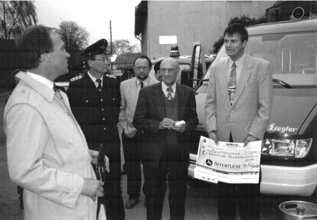 Scheck der &Ouml;ffentlichen Versicherung