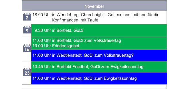Terminplan