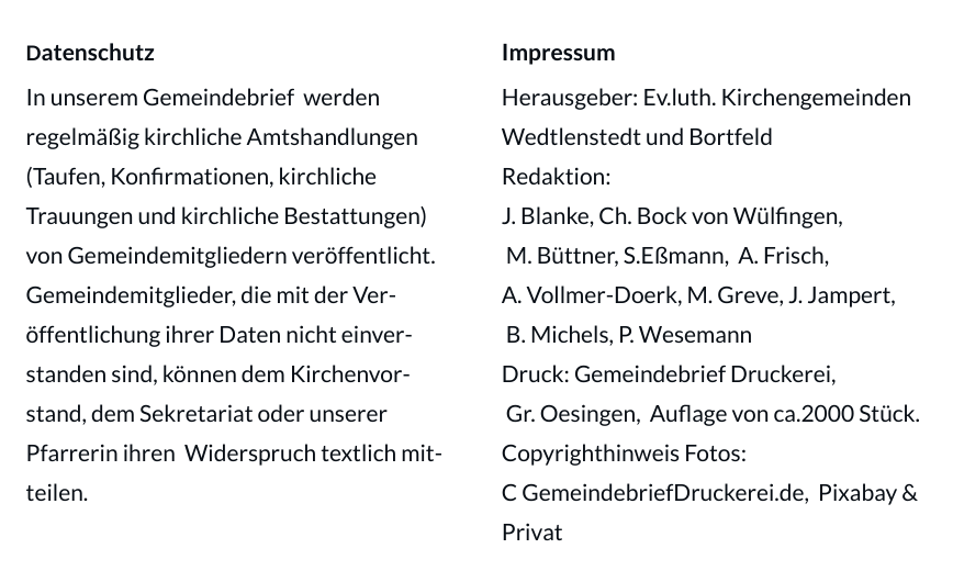 Datenschutz