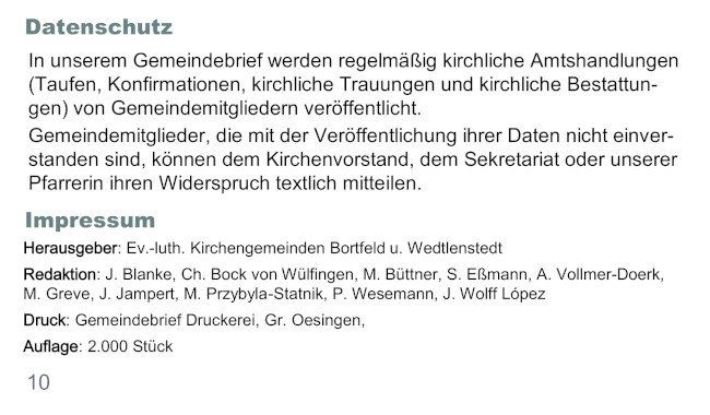 Datenschutz